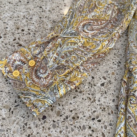 Elan Paisley Print Long Sleeve Dress - Picture 6 of 6